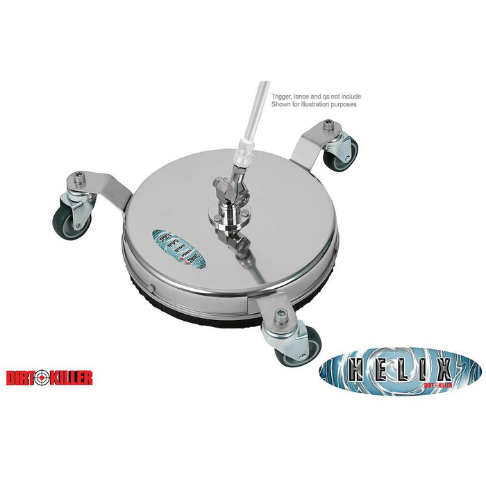 Silver Helix Flat Surface Cleaner 12" Diameter Stainless Steel | PN 9800060